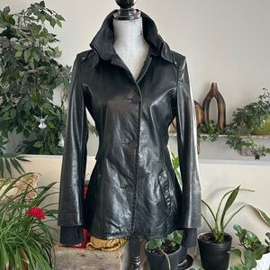 RUDSAK Women's Black Leather Jacket